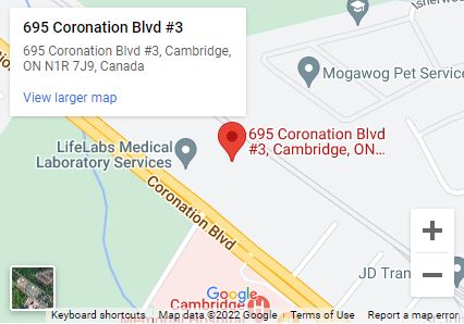 A map of the location of coronation blvd # 3.